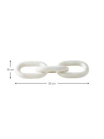 Objet déco en marbre Milena, Marbre, Blanc, marbré, larg. 35 x prof. 10 cm