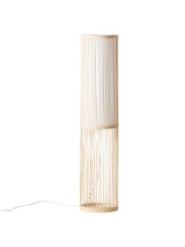 Malá stojacia lampa z bambusu Nori, Béžová, Ø 20 x V 91 cm