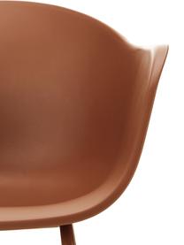 Krzesło ogrodowe Claire, Nogi: metal malowany proszkowo, Brązowy, S 60 x G 54 cm