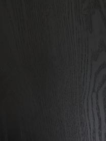 Uitschuifbare eettafel Fenwood, 180 - 260 x 90 cm, Tafelblad: gebeitst en gelakt MDF me, Poten: massief gedraaid en gelak, Eikenhoutkleurig zwart, B 180 tot 260 x D 90 cm