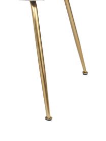 Stolička so zamatovým čalúnením Luisa, 2 ks, Zamatová sivobéžová, odtiene zlatej, Š 59 x H 58 cm