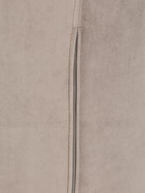 Stolička so zamatovým čalúnením Luisa, 2 ks, Zamatová sivobéžová, odtiene zlatej, Š 59 x H 58 cm