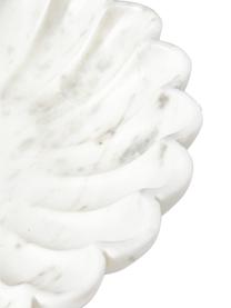 Grande coupe décorative marbre Noelia, Marbre, Blanc, Ø 30 x haut. 5 cm