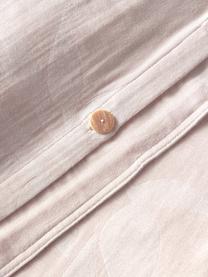 Dwustronna poszwa na kołdrę z muślinu bawełnianego Jasmina, Blady różowy, S 200 x D 200 cm