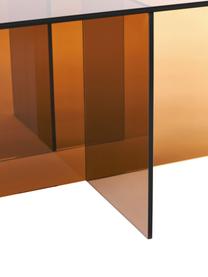 Skleněný konferenční stolek Anouk, Sklo, Hnědá, transparentní, Š 102 cm, V 35 cm