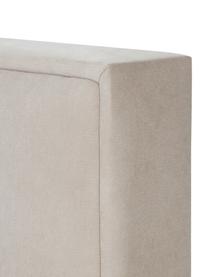 Lit à sommier tapissier avec coffre Livia, Tissu couleur crème, larg. 160 x long. 200 cm, indice de fermeté 2