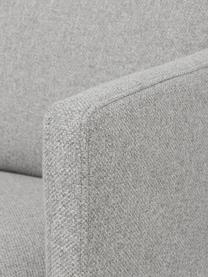 Sofá Fluente (2 plazas), Tapizado: 80% poliéster, 20% ramio , Estructura: madera de pino maciza, Patas: metal con pintura en polv, Tejido gris claro, An 166 x F 85 cm