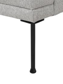 Sofá Fluente (2 plazas), Tapizado: 80% poliéster, 20% ramio , Estructura: madera de pino maciza, Patas: metal con pintura en polv, Tejido gris claro, An 166 x F 85 cm