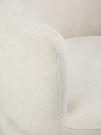 Fauteuil design en tissu bouclé Solomon, Tissu bouclé beige, larg. 95 x prof. 80 cm