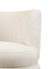 Fauteuil design en tissu bouclé Solomon, Tissu bouclé beige, larg. 95 x prof. 80 cm