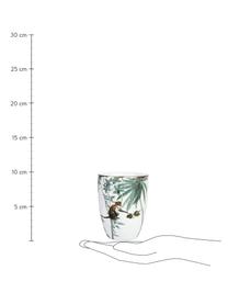 Tazas estampadas Animaux, 4 uds., Porcelana, Multicolor, Ø 8 x Al 10 cm