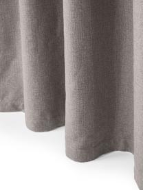 Zatemňovací závěsy s multifunkční páskou Jensen, 2 ks, 95% polyester, 5% nylon, Šedá, Š 130 cm, D 260 cm