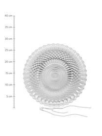 Talerz duży ze szkła Milesia, 2 szt., Szkło, Transparentny, Ø 28 cm