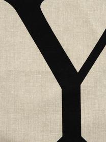 Komplet poszewek Joy, 3 elem., 100% bawełna, Beżowy, czarny, S 40 x D 40 cm