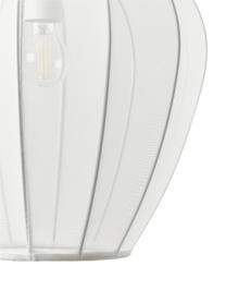 Lampa wisząca z siateczki Beau, Stelaż: metal malowany proszkowo, Biały, Ø 40 x W 42 cm