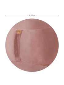 Fluwelen zitbal Velvet, Bekleding: polyester fluweel, Fluweel oudroze, Ø 65 cm
