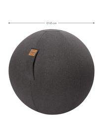 Piłka do siedzenia Felt, Tapicerka: poliester (imitacja filcu, Antracytowa tkanina, Ø 65 cm