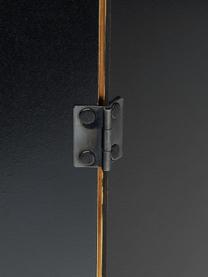 Drievak spiegel Maple met goudkleurig metalen frame, Frame: metaal, gecoat, Goudkleurig, B 88 x H 70 cm