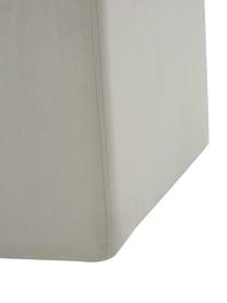 Zamatová taburetka s úložným priestorom Winou, Zamatová sivá, Š 50 x V 48 cm