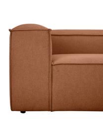 Méridienne modulable XL Lennon, Tissu nougat, larg. 357 x prof. 119 cm, dossier à droite