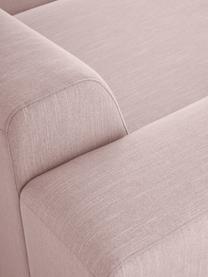 Canapé d'angle 4 places rose Melva, Tissu rose, larg. 319 x prof. 196 cm, méridienne à droite