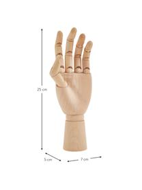 Objet décoratif Hand, Arbre d'herbe, Bois clair, larg. 7 x haut. 25 cm