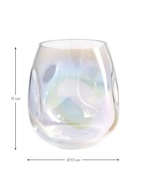 Vase verre soufflé bouche Rainbow, Verre, soufflé bouche, Multicolore, Ø 17 x haut. 17 cm