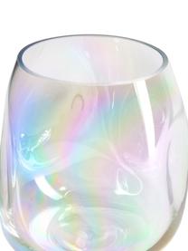 Mundgeblasene Glas-Vase Rainbow, irisierend, Glas, mundgeblasen, Transparent, irisierend, Ø 17 x H 17 cm