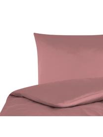 Pościel z satyny bawełnianej Comfort, Mauve, 200 x 200 cm + 2 poduszki 80 x 80 cm