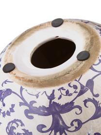 Boule décorative en céramique Cerino, Céramique, Lilas, blanc, Ø 13 x haut. 13 cm