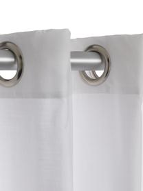 Cortina de baño Coloris, Ojales: metal, Blanco crudo, An 180 x L 200 cm