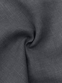 Funda de cojín de lino con flecos Luana, 100% lino

Por naturaleza, el lino tiene un tacto bastante aspero y un aspecto arrugado natural
La alta resistencia al desgarro hace que el lino sea muy resistente, Negro, An 50 x L 50 cm