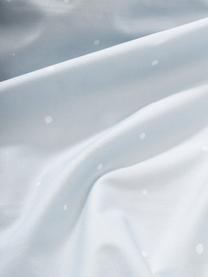 Katoenen perkal omkeerbaar dekbedovertrek Homecoming met winterse prints, Weeftechniek: perkal katoen Draaddichth, Beige, blauw, B 200 x L 200 cm