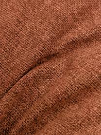 Cuscino arredo color terracotta Lennon, Rivestimento: 100% poliestere, Tessuto color terracotta, Larg. 60 x Lung. 60 cm
