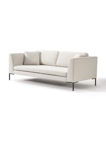 Sofá Emma (3 plazas), Tapizado: poliéster Alta resistenci, Estructura: madera de pino macizo con, Patas: metal con pintura en polv, Tejido blanco crema, An 227 x F 100 cm