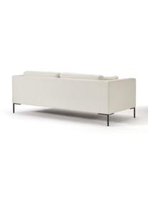 Sofá Emma (3 plazas), Tapizado: poliéster Alta resistenci, Estructura: madera de pino macizo con, Patas: metal con pintura en polv, Tejido blanco crema, An 227 x F 100 cm