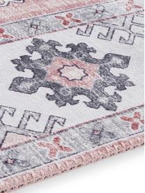 Alfombra corredor Gratia, estilo vintage, 100% poliéster, Rosa palo, gris, An 160 x L 230 cm (Tamaño M)