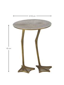 Mesa auxiliar decorativa Duck, Latón, Ø 35 x Al 45 cm