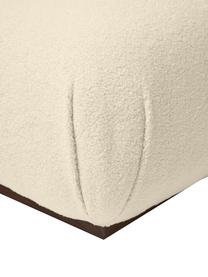 Teddy-Hocker Stanley, Bezug: 100 % Polyester Der hochw, Gestell: Massives Eschenholz, Schi, Teddy Cremeweiß, B 76 x T 50 cm