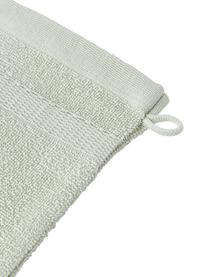 Katoenen washandjes Camila, 2 stuks, 100% katoen, BCI-gecertificeerd
Lichte kwaliteit, 400 g/m²

Het materiaal dat in dit product wordt gebruikt, is getest op schadelijke stoffen en gecertificeerd volgens STANDARD 100 door OEKO-TEX®, 3883CIT, CITEVE, Saliegroen, B 16 x H 22 cm
