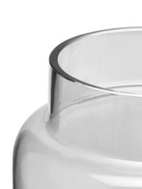 Vaso grande in vetro Lasse, Vetro, Grigio trasparente, Ø 13 x Alt. 22 cm