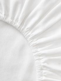 Sábana bajera de franela Biba, Blanco, Cama 90 cm (90 x 200 cm)