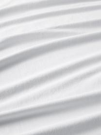 Gewaschene Leinen-Bettwäsche Nature in Weiß, Halbleinen
(52% Leinen, 48% Baumwolle)

Fadendichte 108 TC, Standard Qualität

Halbleinen hat von Natur aus einen kernigen Griff und einen natürlichen Knitterlook, der durch den Stonewash-Effekt verstärkt wird. Es absorbiert bis zu 35% Luftfeuchtigkeit, trocknet sehr schnell und wirkt in Sommernächten angenehm kühlend. Die hohe Reißfestigkeit macht Halbleinen scheuerfest und strapazierfähig, Weiß, 135 x 200 cm + 1 Kissen 80 x 80 cm
