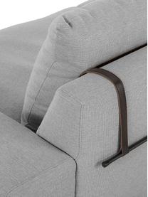 Canapé d'angle gris Brooks, Tissu gris, larg. 315 x prof. 148 cm, méridienne à gauche