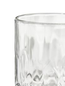 Gläser-Set George mit Kristallrelief, 8-tlg., Glas, Transparent, Set mit verschiedenen Größen