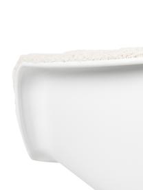 Bouclé-Schreibtischstuhl Albert, höhenverstellbar, Bezug: 100 % Polyester Der strap, Rahmen: Aluminium, geschliffen, Sitzschale: 100 % Polypropylen, Bouclé Weiß, B 59 x T 52 cm
