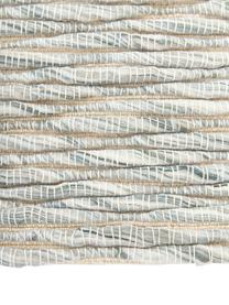Tapis à franges tissé à plat Bunko, 86 % polyester recyclé, 14 % coton, Vert sauge, chiné, larg. 80 x long. 150 cm (taille XS)