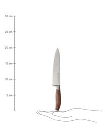 Messerblock Passion mit 6 Messern, Messer: rostfreier Stahl X50CrMOV, Griff: Walnussholz, Silberfarben, Walnussholz, Verschiedene Größen
