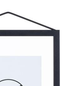 Cornice nera Frame, Cornice: alluminio verniciato a po, Cornice: nero Sospensione: nero Frontale e retro: trasparente, Larg. 17 x Alt. 23 cm