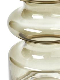 Mundgeblasene Glas-Vase Clea in Grün, Glas, Grün, Ø 10 x H 18 cm